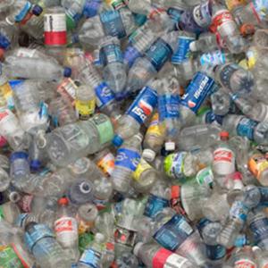 Waste plastic bottles