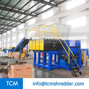 TCM-SM1500 mobile hopper single shaft shredder